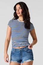 T-shirt côtelé