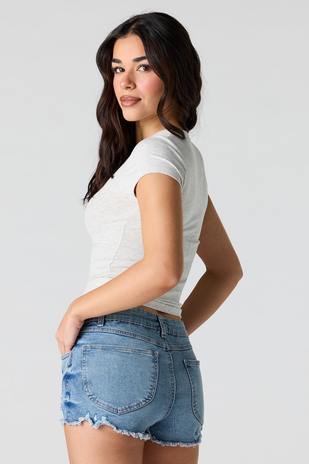 Vue alternative 2. T-shirt côtelé