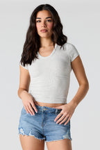 T-shirt côtelé