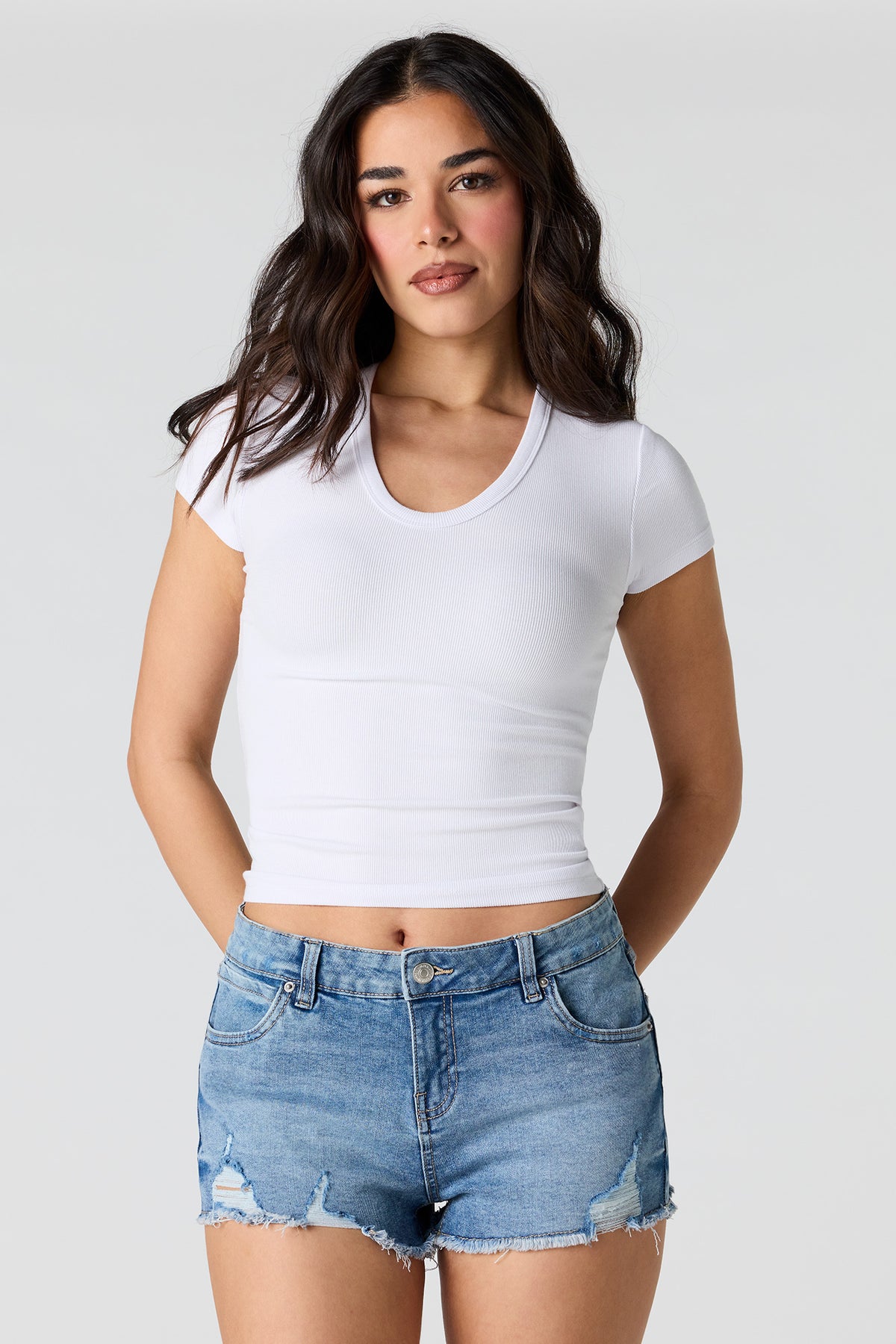 T-shirt côtelé