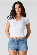 T-shirt côtelé