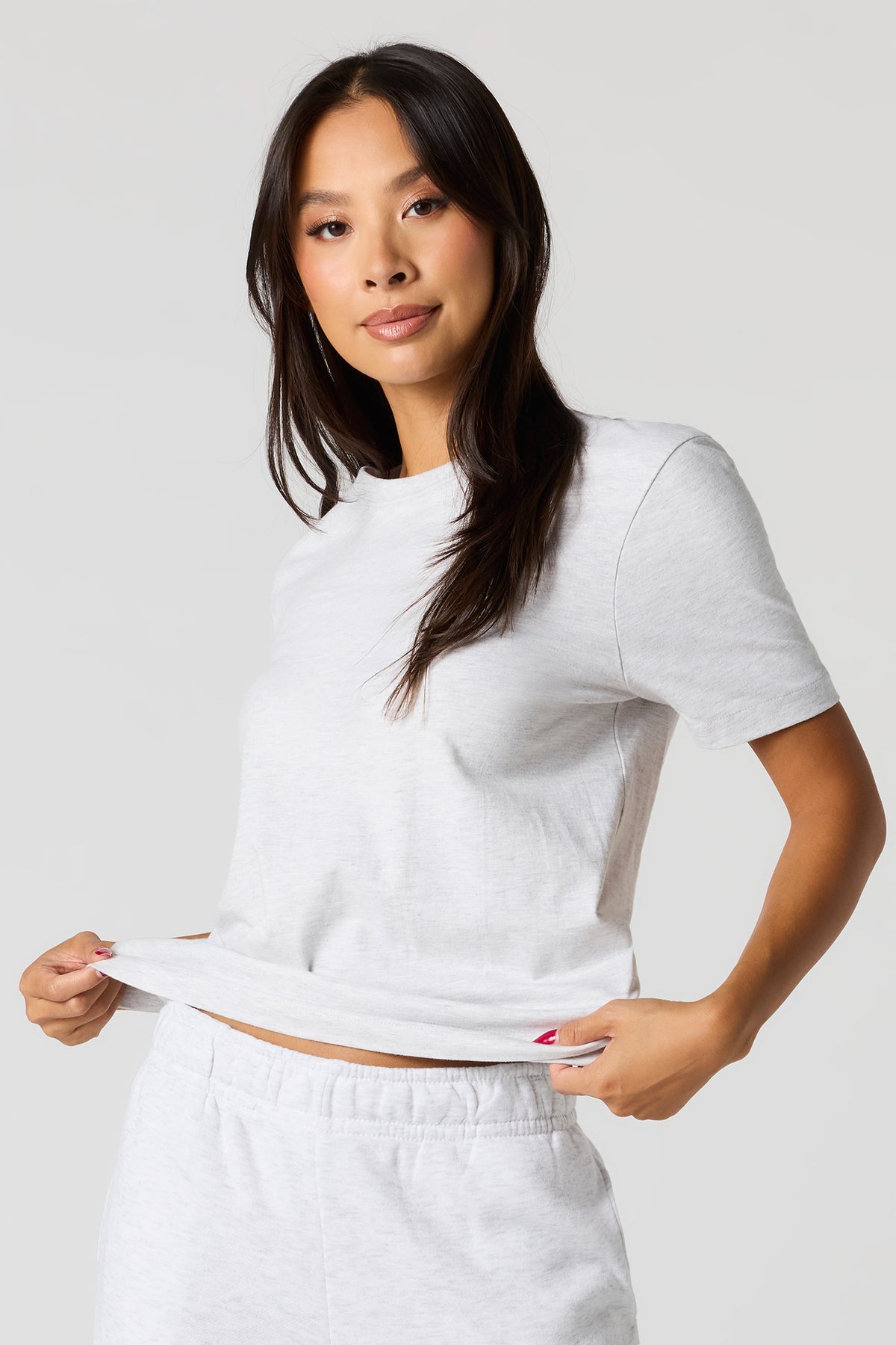 Alt View 7. Relaxed Crewneck T-Shirt - Pink