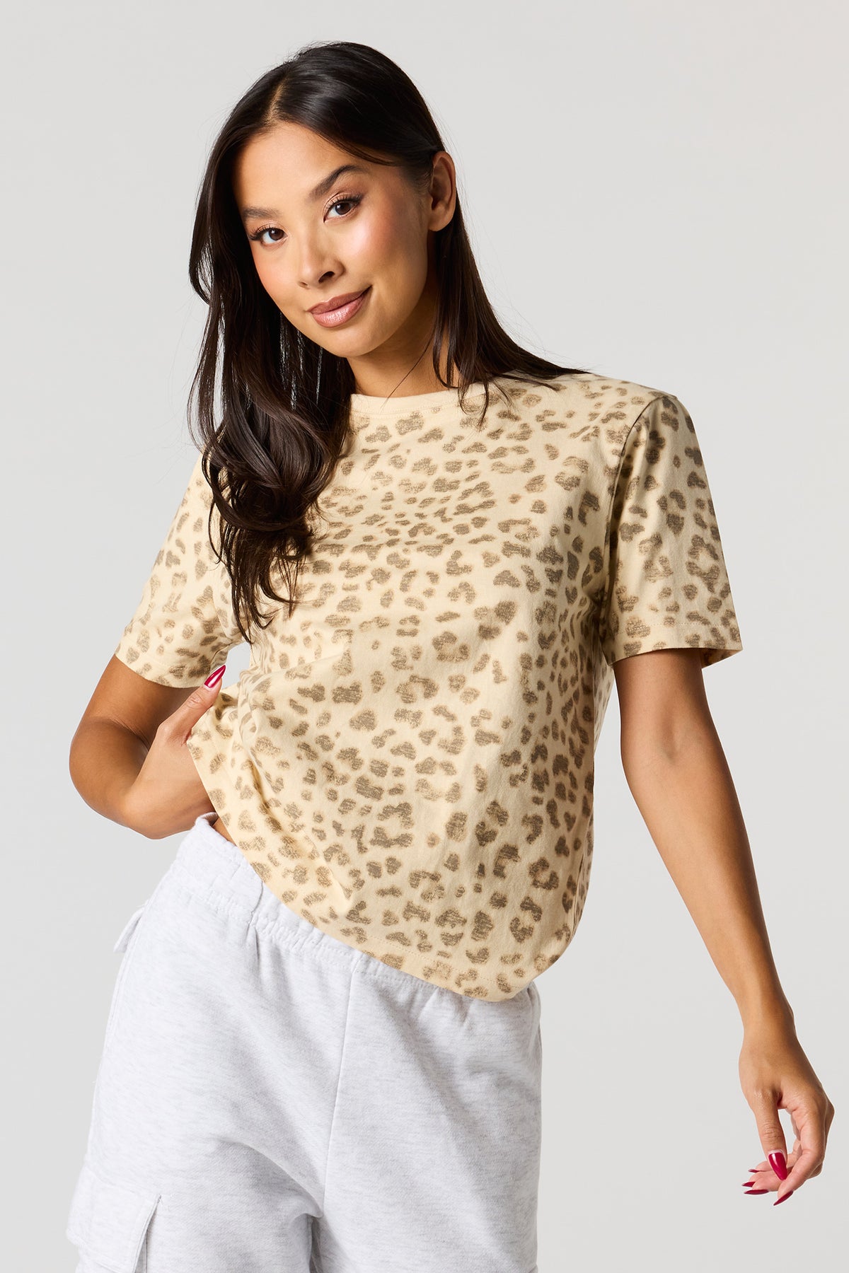 Relaxed Crewneck T-Shirt - Pink