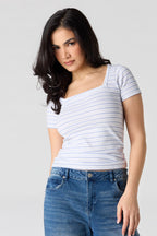 T-shirt à encolure carrée