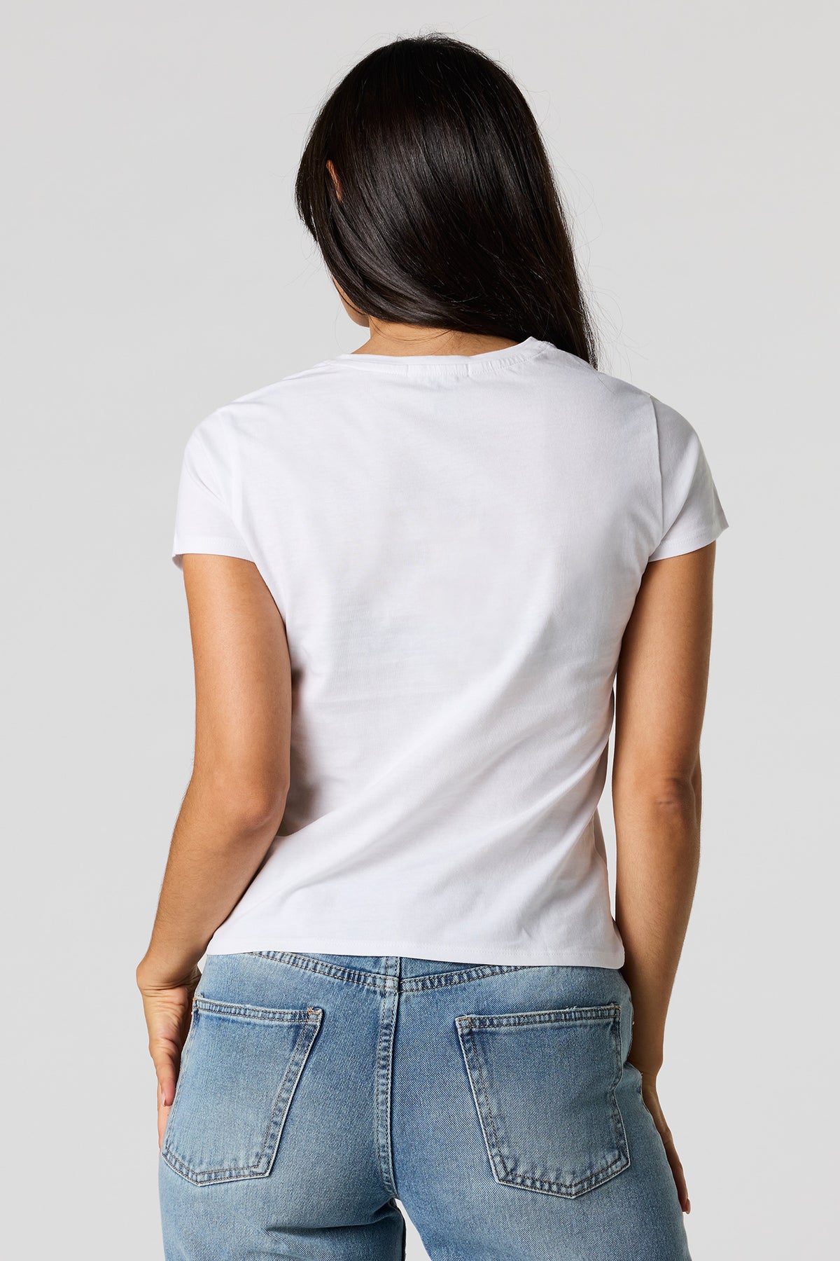 Alt View 2. Crew Neck T-Shirt - White