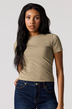 T-shirt ras du cou ultracourt