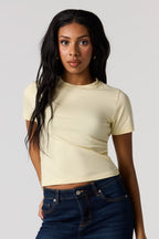 T-shirt ras du cou ultracourt