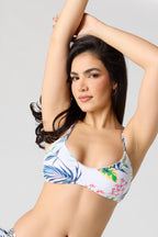 Picot Trim Bikini Top