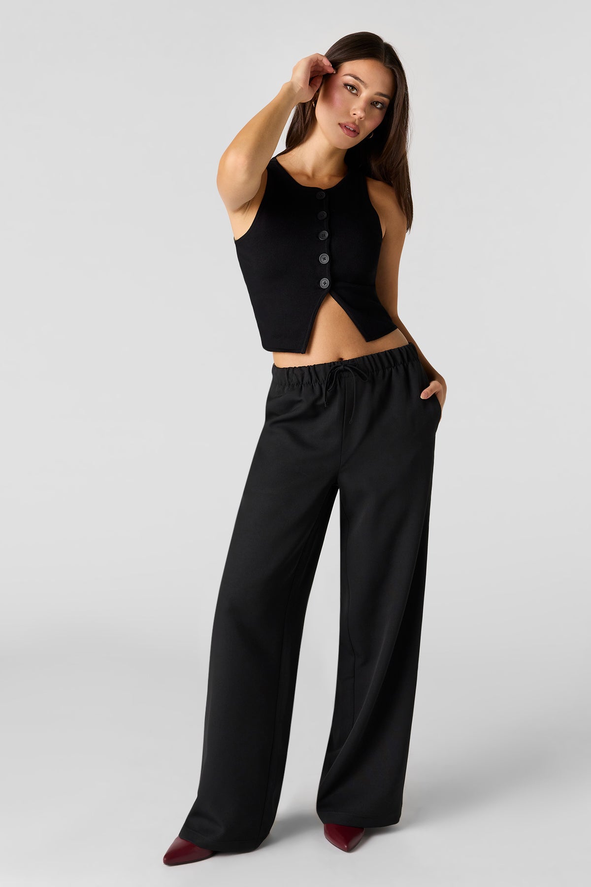 Vue alternative 3. Veste boutonnée en tricot