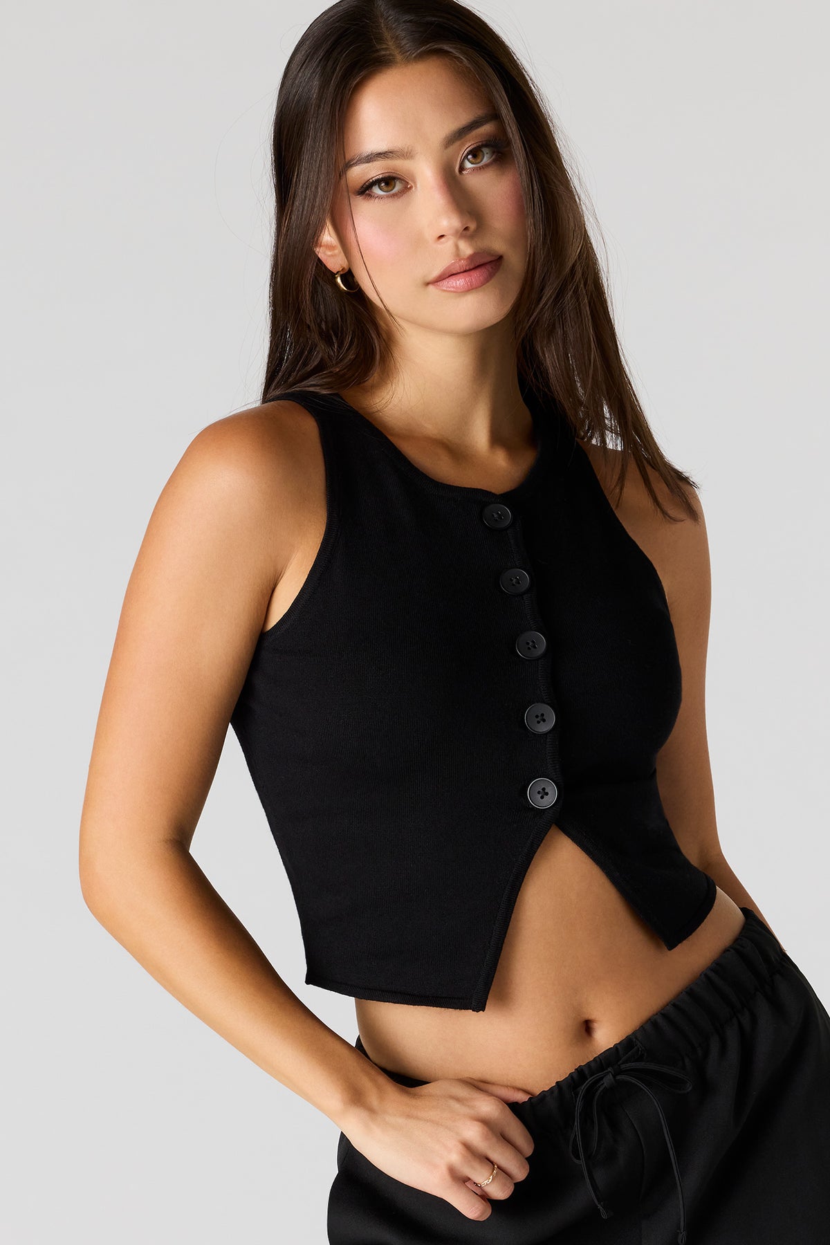Veste boutonnée en tricot