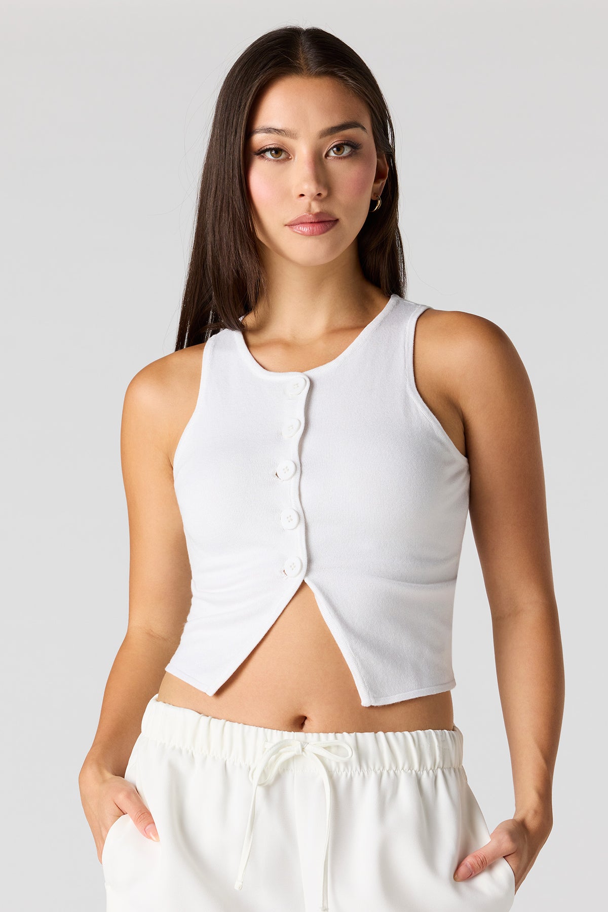 Vue alternative 5. Veste boutonnée en tricot