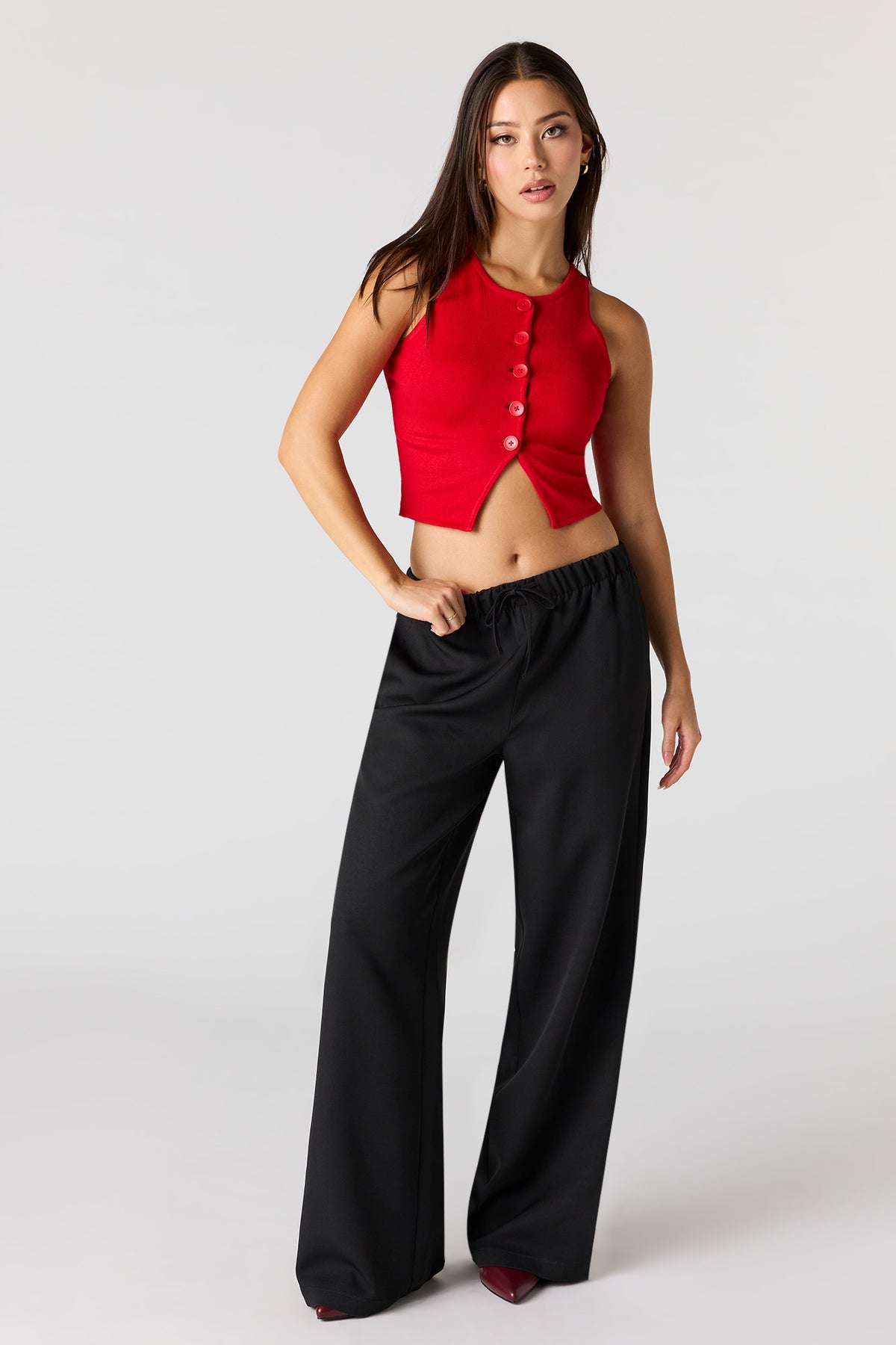 Vue alternative 3. Veste boutonnée en tricot