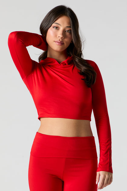 Active Soft Cropped Hoodie