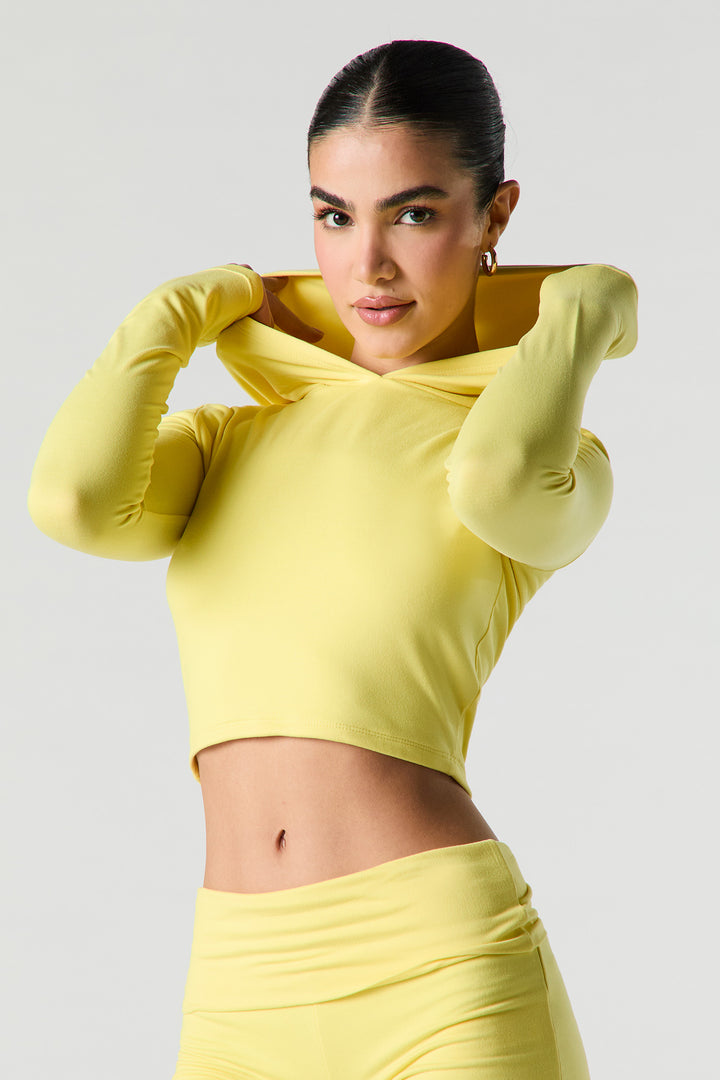 Active Soft Cropped Hoodie