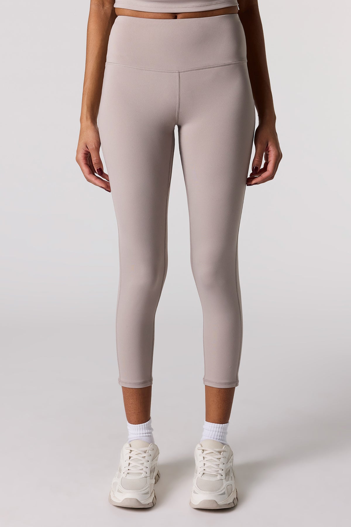 Alt View 2. Active Legging 24" - Taupe