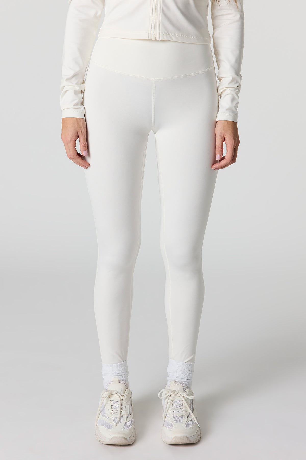 Alt View 2. Active Legging 28" - White