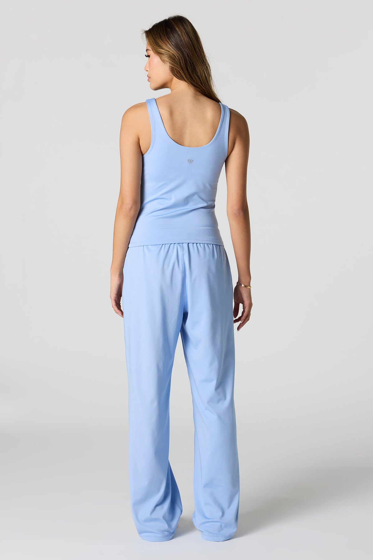 Alt View 3. Active Straight Leg Pant - Light Blue