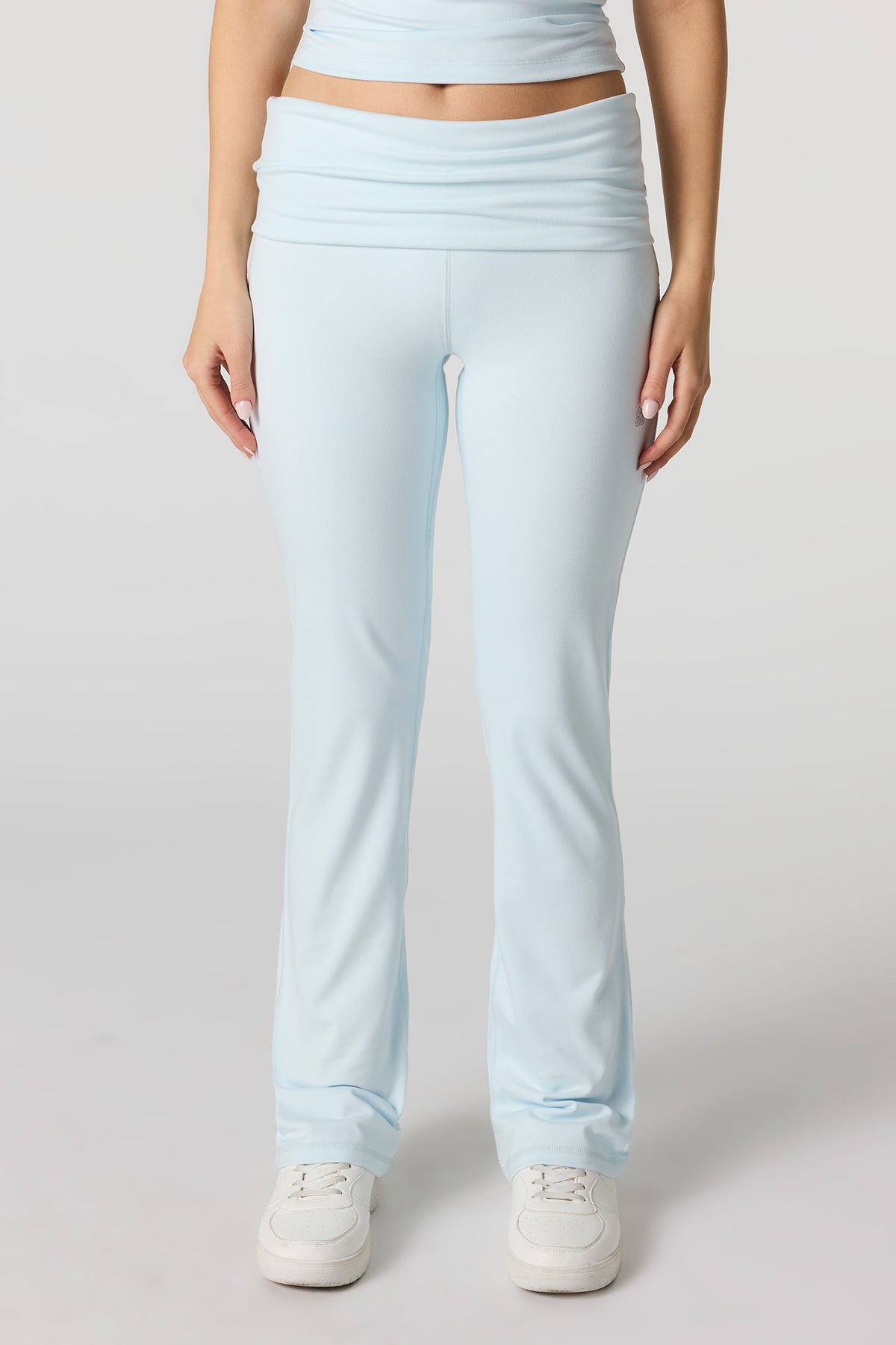 Alt View 2. Active Foldover Legging - Blue