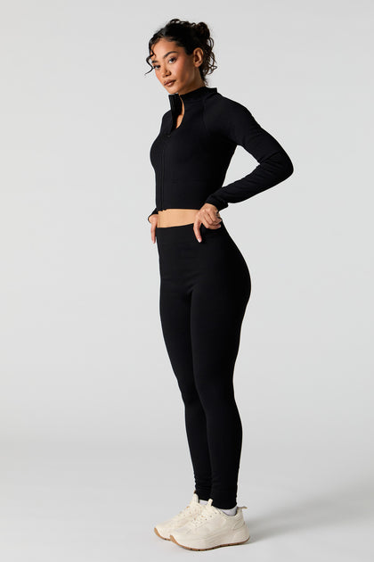 Legging côtelé sans couture Active