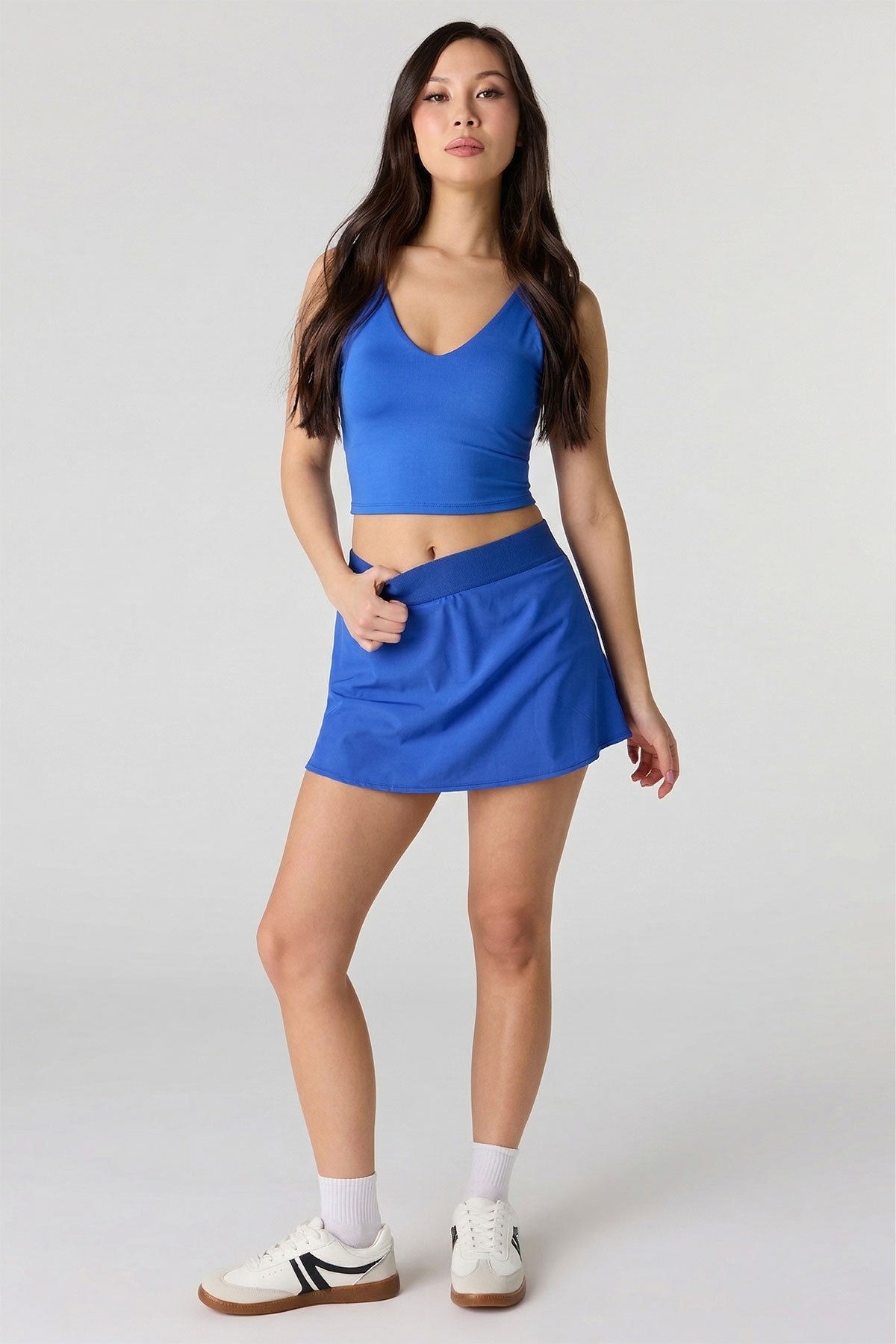 Alt View 4. Active Mini Tennis Skort - Blue