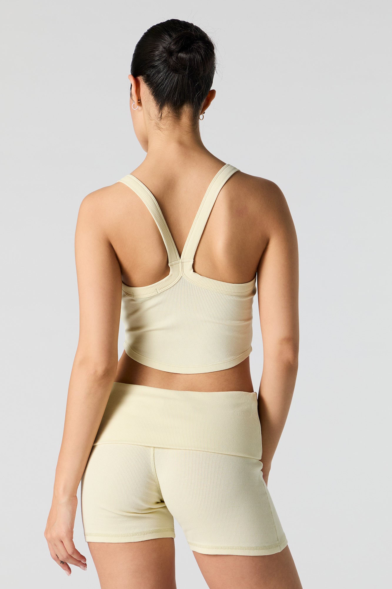 Active Ribbed Foldover Waist Short – Urban Planet
