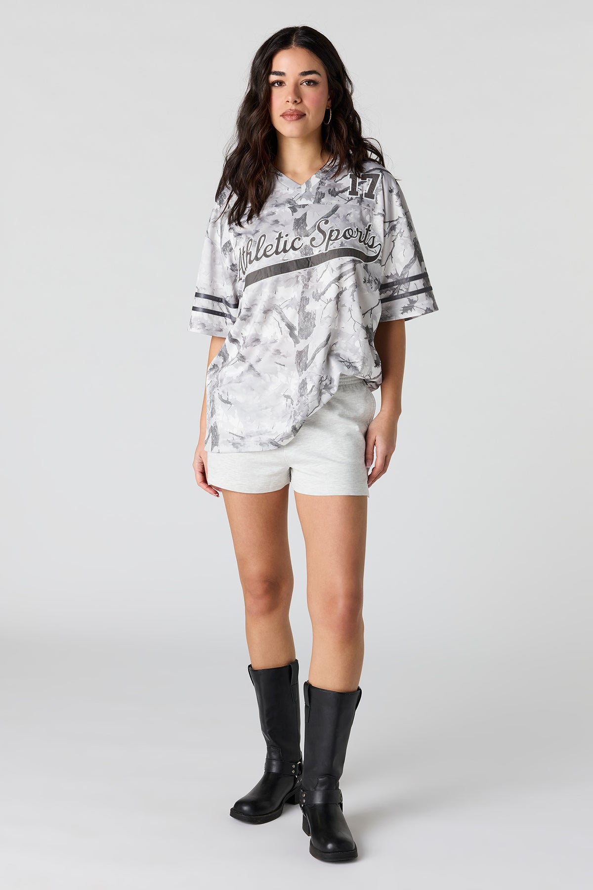 Vue alternative 3. Jersey en filet avec motif camouflage