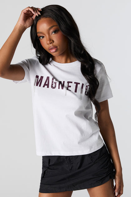 Magnetic Graphic Oversized T-Shirt