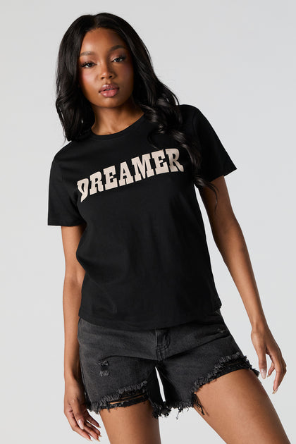 T-shirt surdimensionné à imprimé Dreamer