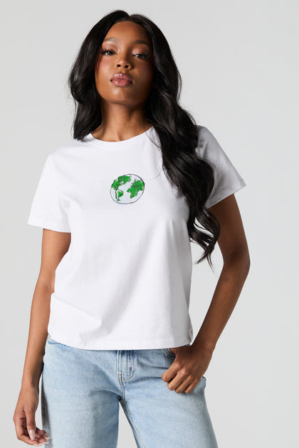 Earth Graphic Oversized T-Shirt