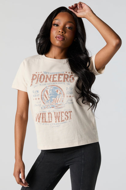 Wild West Graphic Oversized T-Shirt