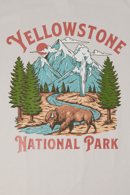 T-shirt à imprimé Yellowstone