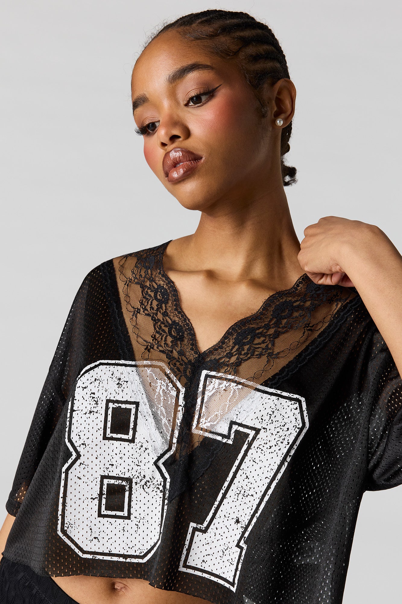 Lace Trim Graphic Jersey – Urban Planet