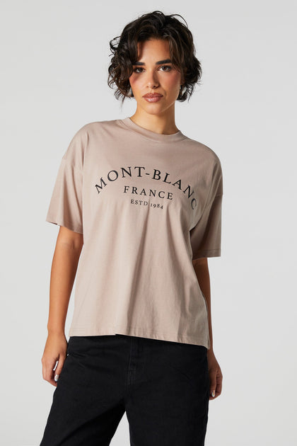 T-shirt à imprimé Mont-Blanc
