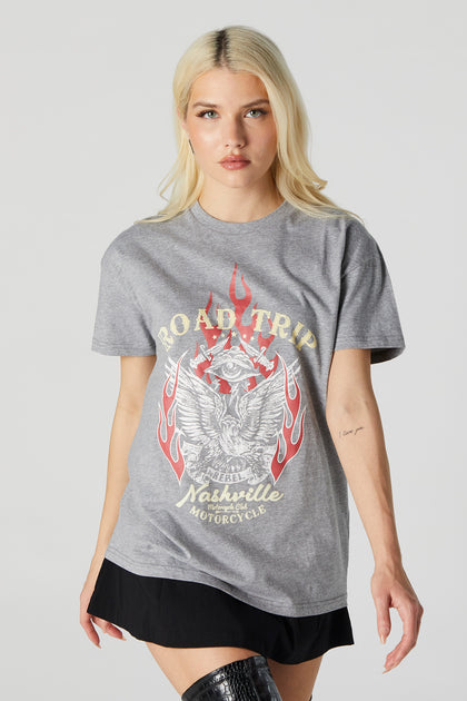 Road Trip Graphic Oversized T-Shirt