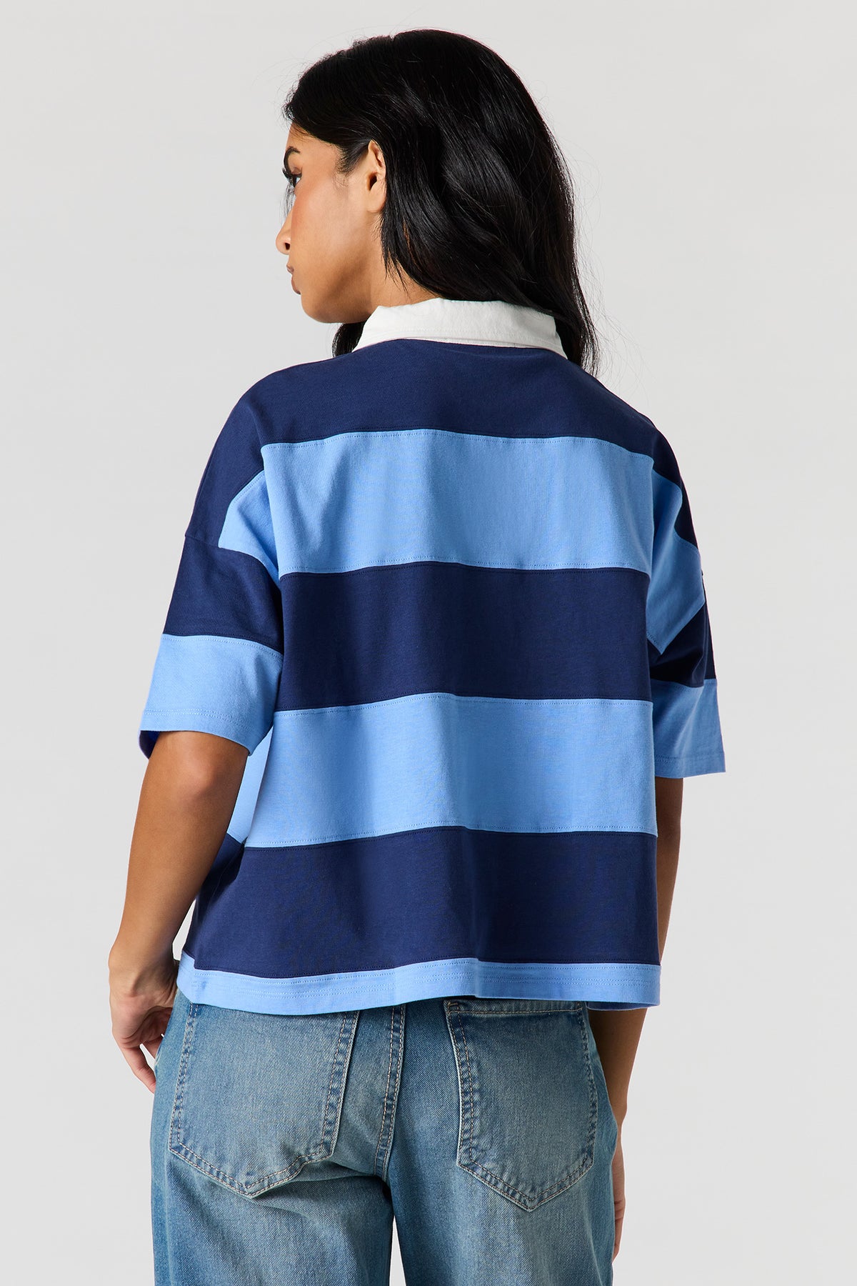 Vue alternative 2. T-shirt de rugby avec col