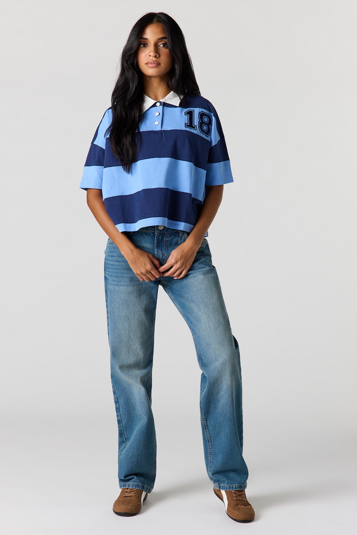 Vue alternative 3. T-shirt de rugby avec col