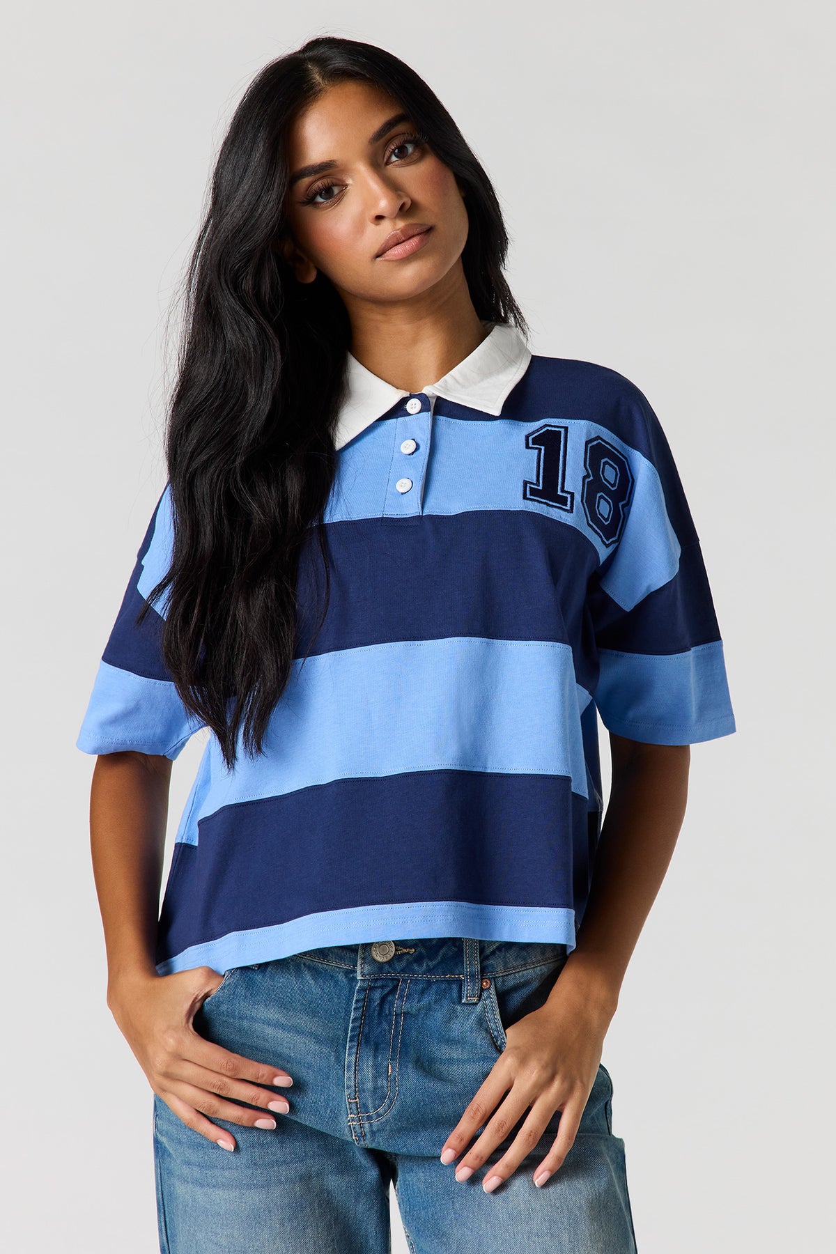 T-shirt de rugby avec col