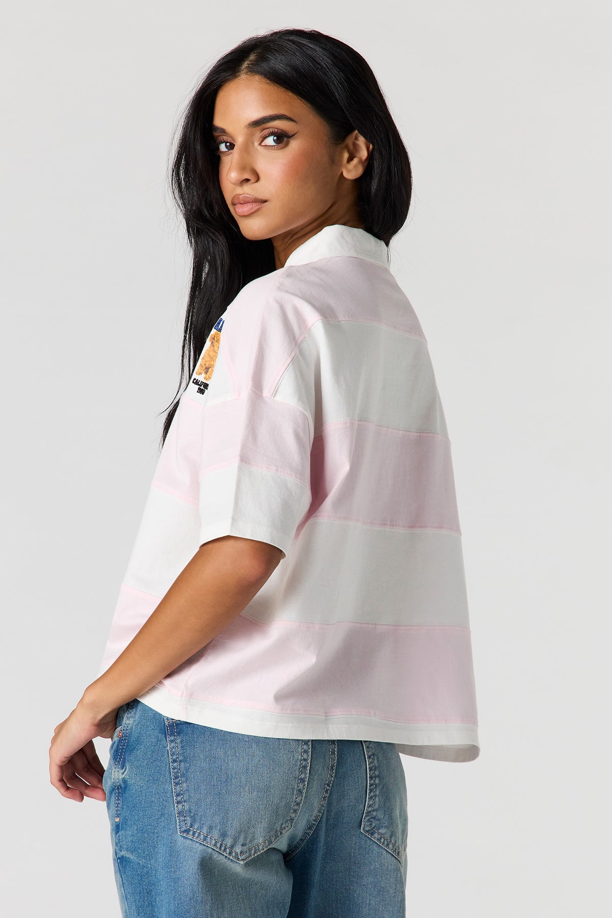 Vue alternative 2. T-shirt de rugby avec col