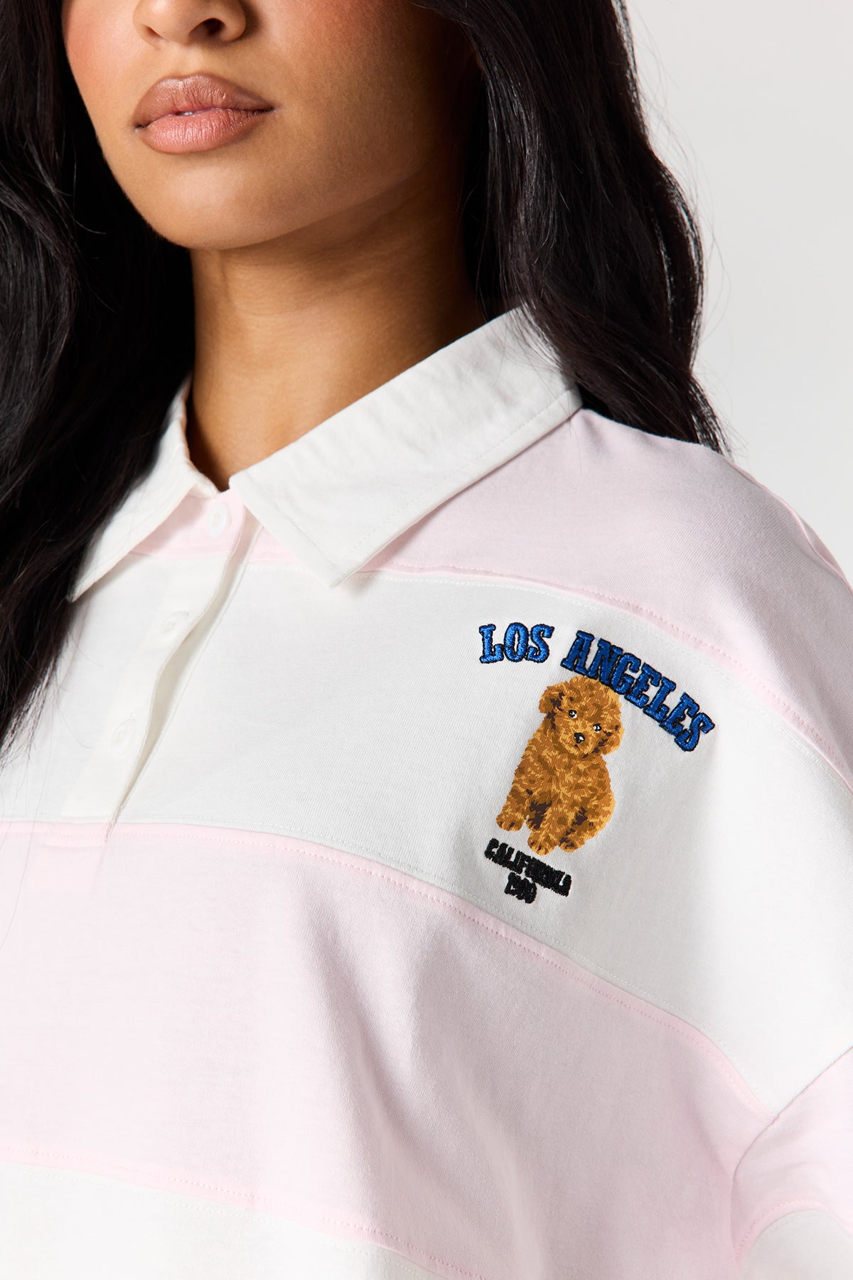 Vue alternative 4. T-shirt de rugby avec col