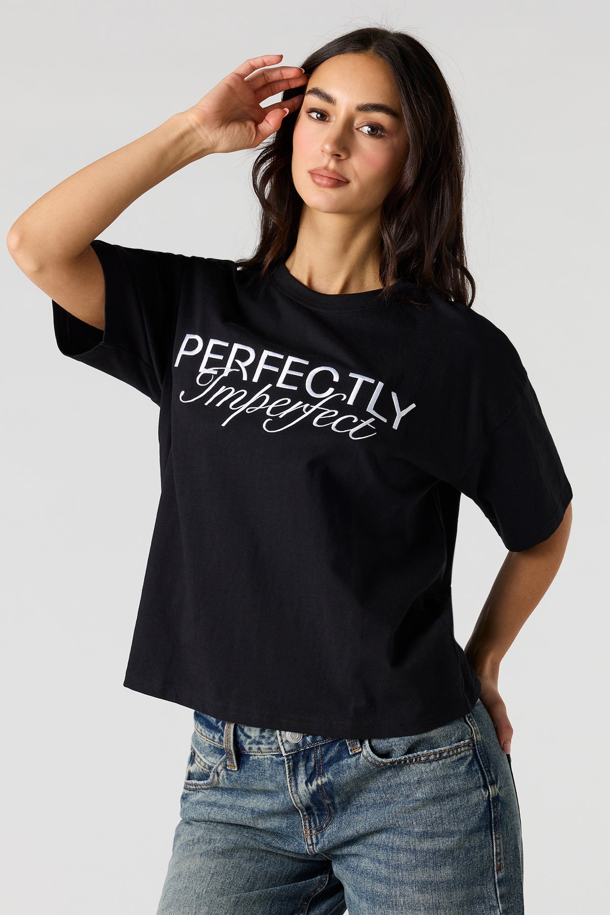Oversized Graphic T-Shirt - Black