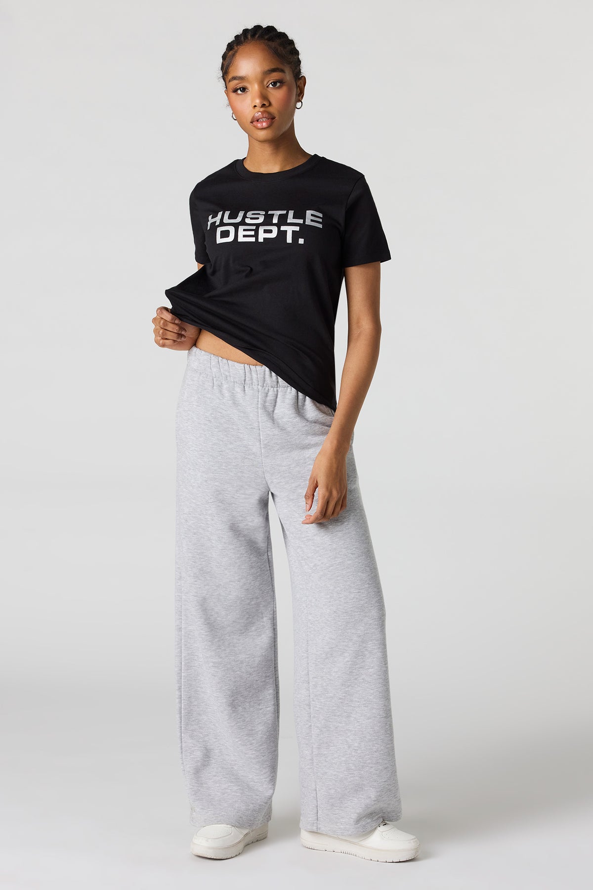 Alt View 3. Hustle Department Graphic T-Shirt - Black