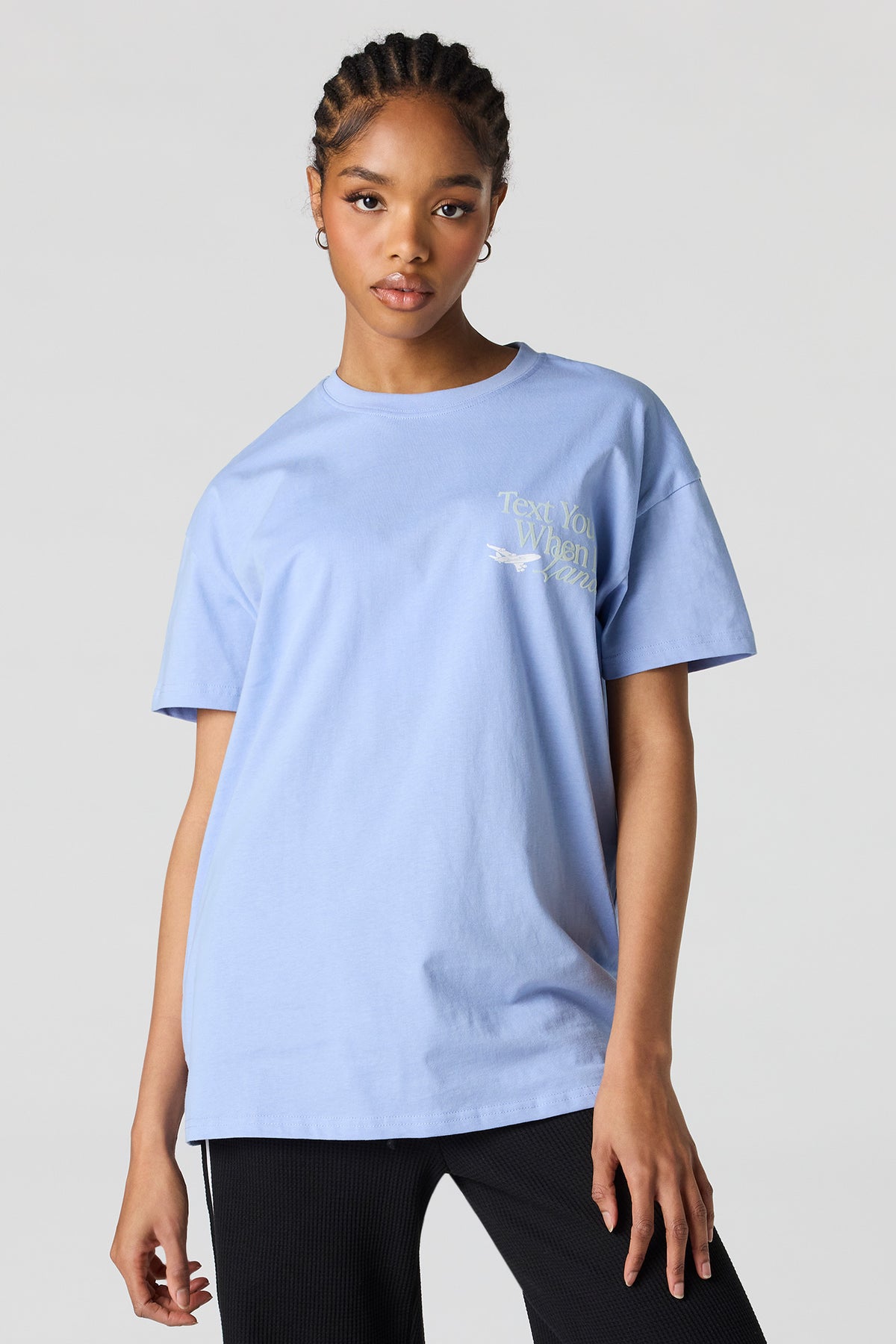 T-shirt surdimensionné à imprimé HD Flight