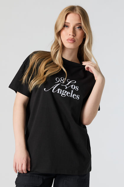 T-shirt avec motif brodé Los Angeles