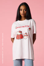 T-shirt surdimensionné avec motif brodé Hello Kitty®