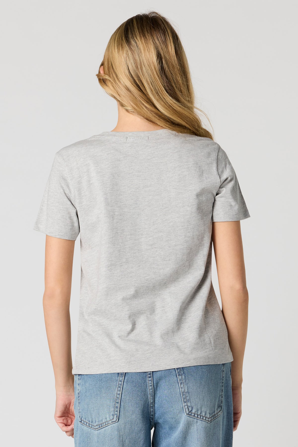 Alt View 2. Graphic T-Shirt - Heather Grey