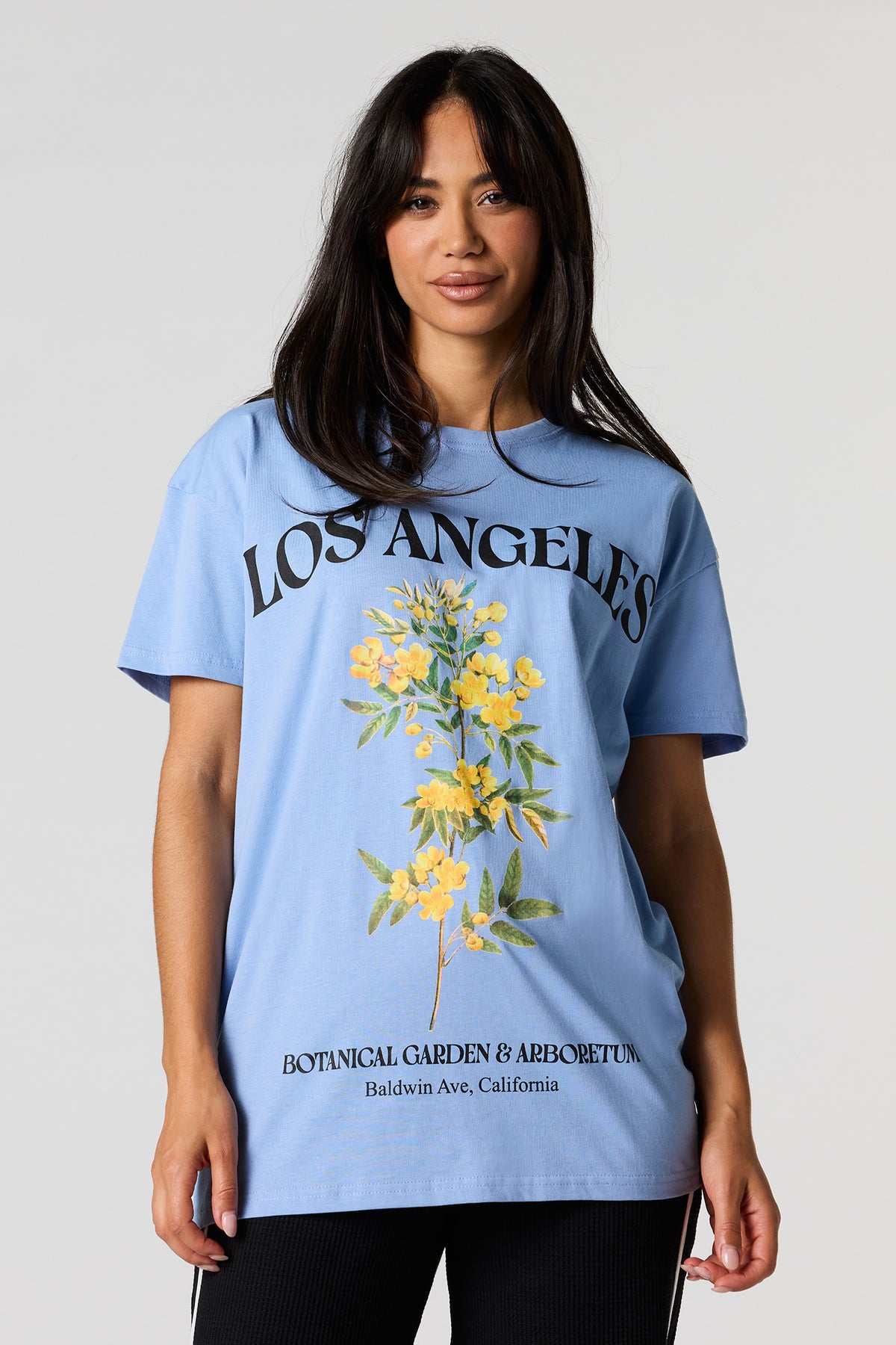 T-shirt à imprimé floral LA