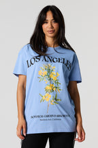 T-shirt à imprimé floral LA