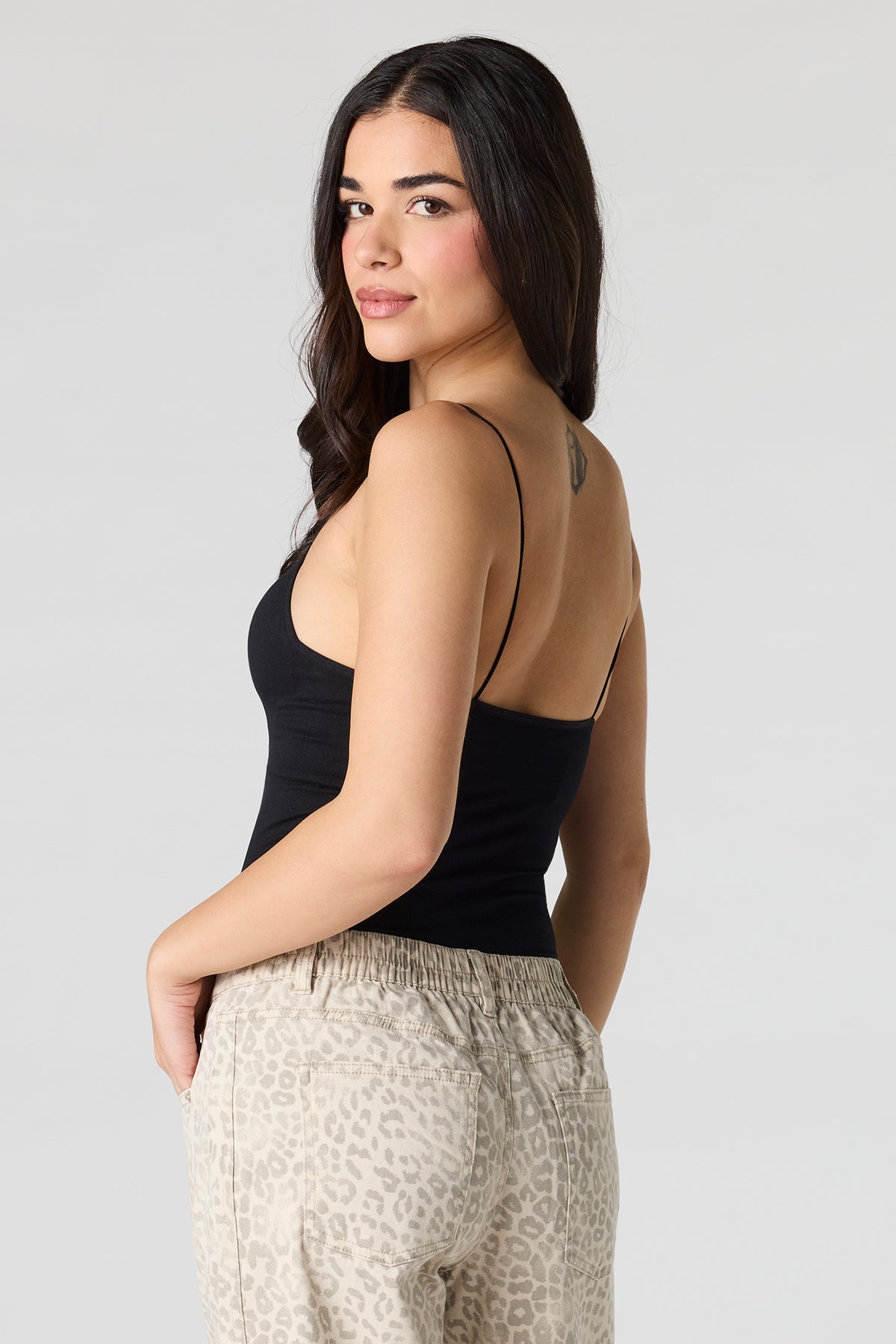 Alt View 2. Braless Seamless Sweetheart Bodysuit - Black