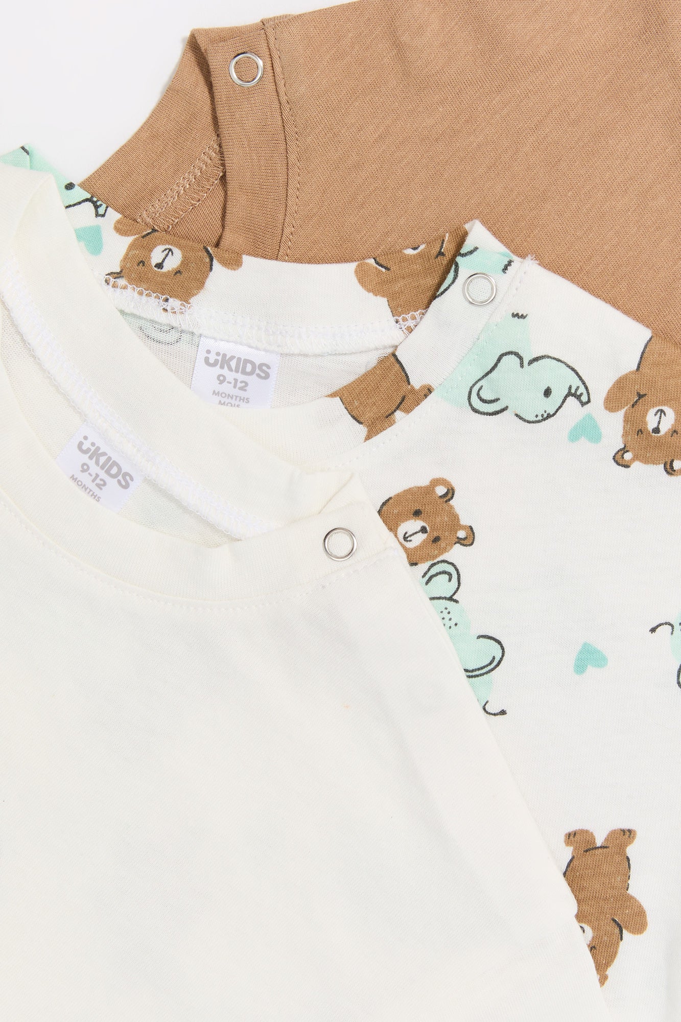 Baby Bear Hugs Graphic Snap Collar T-Shirt (3 Pack)
