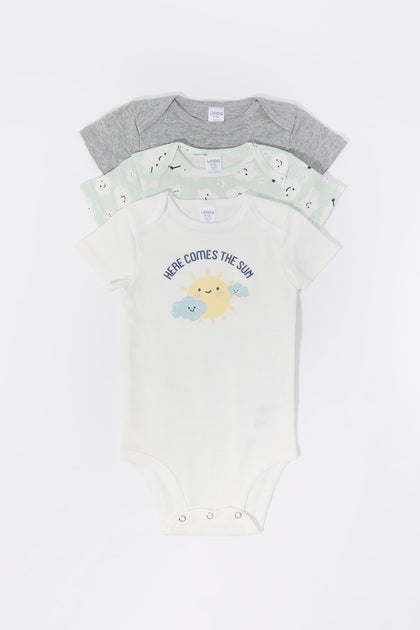 Baby Sun Graphic Bodysuit (3 Pack)